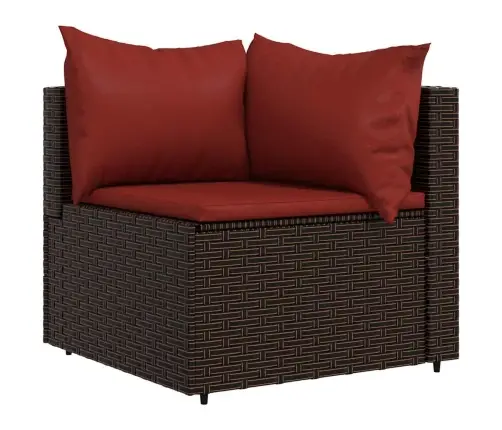 4-Daļīgs Dārza Atpūtas Mēbeļu Komplekts, Brūna Pe Rotangpalma Vidaxl