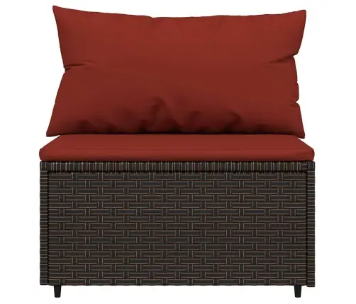 Vidējie Dārza Dīvāni, Spilveni, 2 Gab., Brūna Pe Rotangpalma Vidaxl Vidējie Dārza Dīvāni, Spilveni, 2 Gab., Brūna Pe Rotangpalma Vidaxl