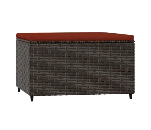 Dārza Kāju Soliņš Ar Spilveniem, Brūna Pe Rotangpalma Vidaxl