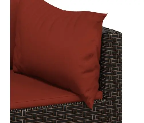 3-Daļīgs Dārza Atpūtas Mēbeļu Komplekts, Brūna Pe Rotangpalma Vidaxl