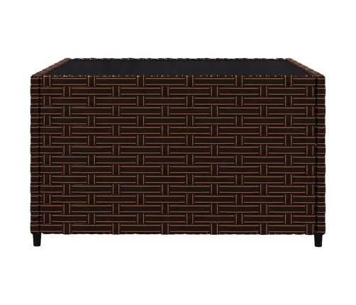 3-Daļīgs Dārza Atpūtas Mēbeļu Komplekts, Brūna Pe Rotangpalma Vidaxl