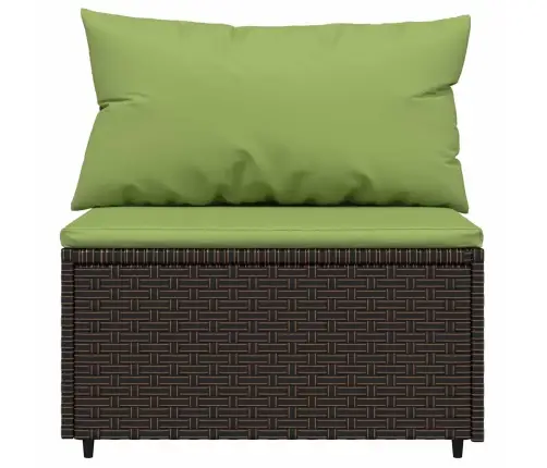 3-Daļīgs Dārza Atpūtas Mēbeļu Komplekts, Brūna Pe Rotangpalma Vidaxl