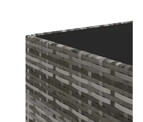 3-Daļīgs Dārza Atpūtas Mēbeļu Komplekts, Pelēka Pe Rotangpalma Vidaxl 3-Daļīgs Dārza Atpūtas Mēbeļu Komplekts, Pelēka Pe Rotangpalma Vidaxl