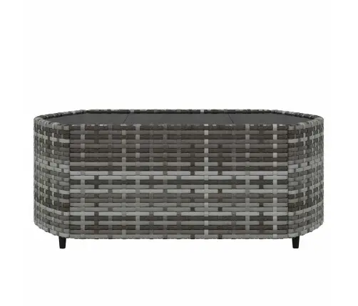 3-Daļīgs Dārza Atpūtas Mēbeļu Komplekts, Pelēka Pe Rotangpalma Vidaxl