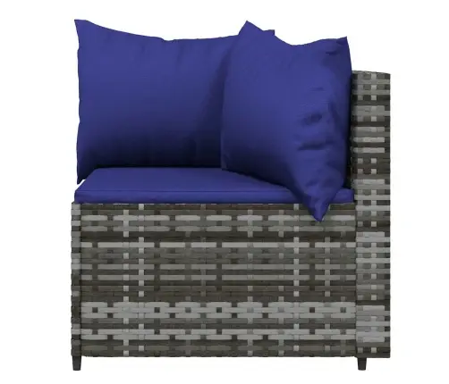 3-Daļīgs Dārza Atpūtas Mēbeļu Komplekts, Pelēka Pe Rotangpalma Vidaxl