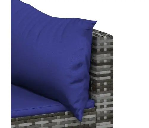 3-Daļīgs Dārza Atpūtas Mēbeļu Komplekts, Pelēka Pe Rotangpalma Vidaxl