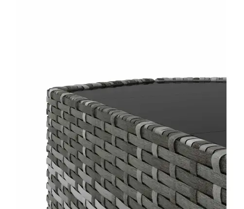 3-Daļīgs Dārza Atpūtas Mēbeļu Komplekts, Pelēka Pe Rotangpalma Vidaxl