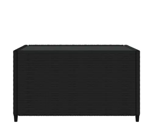 Sodo Kavos Staliukas, Juodas, 50X50X30cm Poliratanas