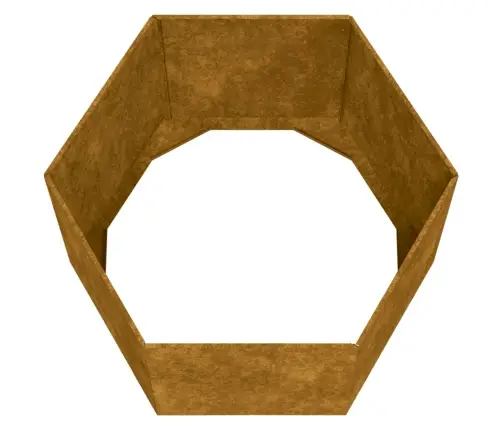 Taimekast, Rooste, 60X60X45 cm Corten Teras