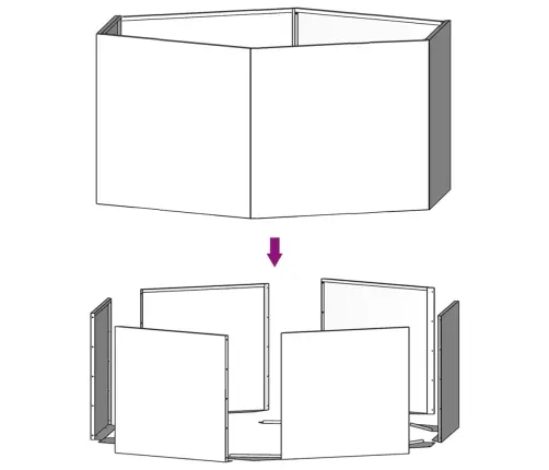 Taimekast, Rooste, 138X120X45 cm Corten Teras