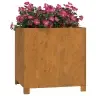 Jalgadega Taimekastid, 2 Tk, Rooste, 50X50X50 cm Corten Teras