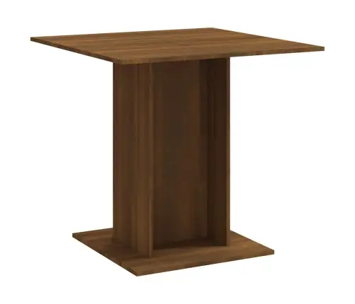 Virtuves Galds, Ozolkoka Krāsa, 80X80X75 Cm, Inženierijas Koks Vidaxl