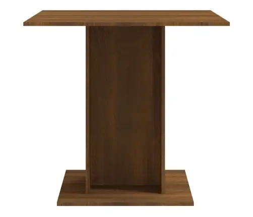 Virtuves Galds, Ozolkoka Krāsa, 80X80X75 Cm, Inženierijas Koks Vidaxl