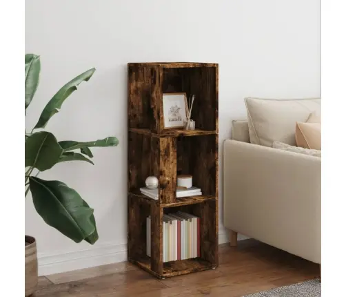 Stūra Plaukts, Ozola Krāsa, 33X33X100 Cm, Inženierijas Koks Vidaxl