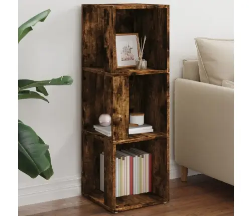 Stūra Plaukts, Ozola Krāsa, 33X33X100 Cm, Inženierijas Koks Vidaxl