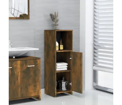 Vannasistabas Skapītis, Ozola, 30X30X95 Cm, Inženierijas Koks Vidaxl