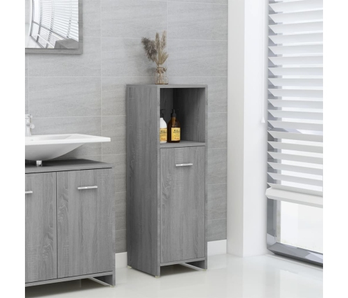 Vannitoakapp, Hall Sonoma Tamm, 30 X 30 X 95 cm Tehispuit
