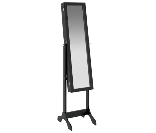 Grīdas Spogulis, Melns, 34X37X146 Cm Vidaxl