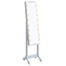 Grīdas Spogulis Ar Led, Balts, 34X37X146 Cm Vidaxl
