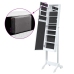 Grīdas Spogulis Ar Led, Balts, 34X37X146 Cm Vidaxl