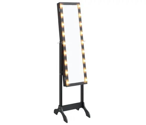Grīdas Spogulis Ar Led, Melns, 34X37X146 Cm Vidaxl Grīdas Spogulis Ar Led, Melns, 34X37X146 Cm Vidaxl