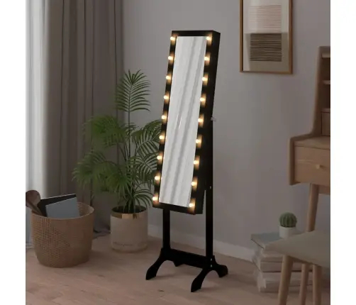 Grīdas Spogulis Ar Led, Melns, 34X37X146 Cm Vidaxl Grīdas Spogulis Ar Led, Melns, 34X37X146 Cm Vidaxl