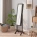 Laisvai Pastatomas Veidrodis Su Led, Juodas, 34X37X146Cm