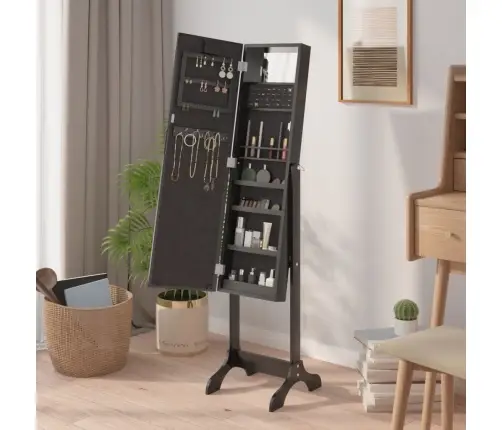 Grīdas Spogulis Ar Led, Melns, 34X37X146 Cm Vidaxl Grīdas Spogulis Ar Led, Melns, 34X37X146 Cm Vidaxl