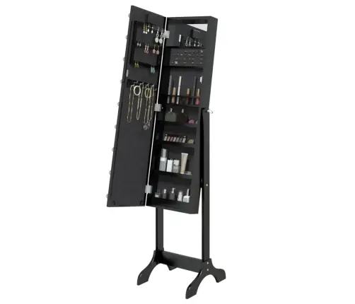 Grīdas Spogulis Ar Led, Melns, 34X37X146 Cm Vidaxl Grīdas Spogulis Ar Led, Melns, 34X37X146 Cm Vidaxl