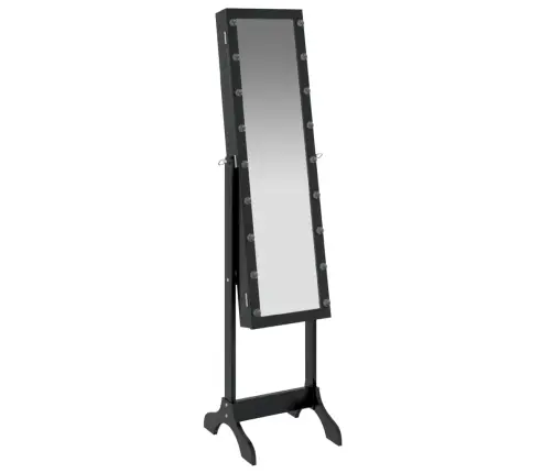 Grīdas Spogulis Ar Led, Melns, 34X37X146 Cm Vidaxl Grīdas Spogulis Ar Led, Melns, 34X37X146 Cm Vidaxl