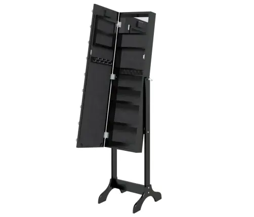 Grīdas Spogulis Ar Led, Melns, 34X37X146 Cm Vidaxl Grīdas Spogulis Ar Led, Melns, 34X37X146 Cm Vidaxl