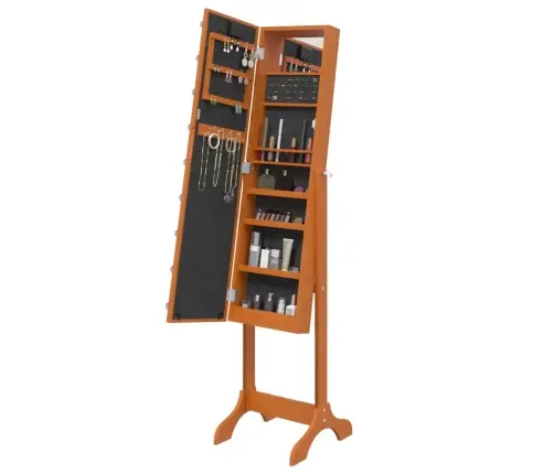 Eraldiseisev Peegel Led-Tuledega, 34 X 37 X 146 Cm