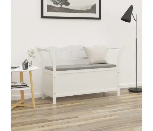 Sols, 107X45X75,5 Cm, Balts, Egles Masīvkoks Vidaxl