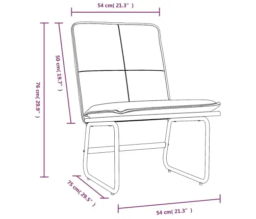 Puhketool, Kreemjas, 54 X 75 X 76 cm Kunstnahk