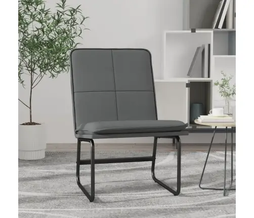 Poilsio Kėdė, Pilkos Spalvos, 54X75X76cm Dirbtinė Oda