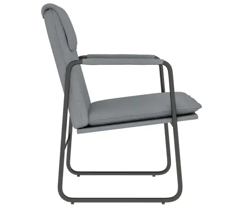 Poilsio Kėdė, Šviesiai Pilkos Spalvos, 55X64X80cm Audinys