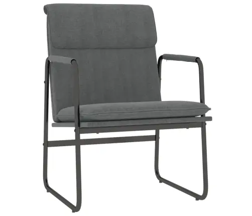 Poilsio Kėdė, Tamsiai Pilkos Spalvos, 55X64X80cm Audinys