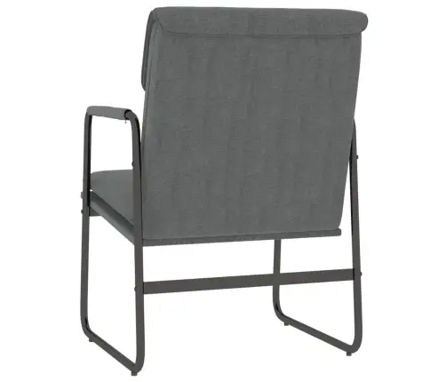 Poilsio Kėdė, Tamsiai Pilkos Spalvos, 55X64X80cm Audinys
