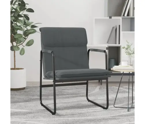 Poilsio Kėdė, Tamsiai Pilkos Spalvos, 55X64X80cm Audinys