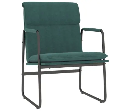 Atpūtas Krēsls, 55X64X80 Cm, Tumši Zaļš Audums Vidaxl