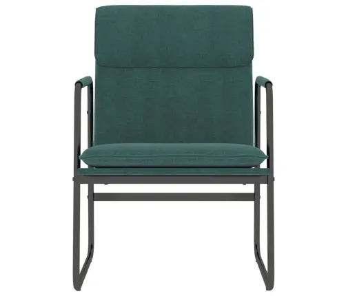 Atpūtas Krēsls, 55X64X80 Cm, Tumši Zaļš Audums Vidaxl