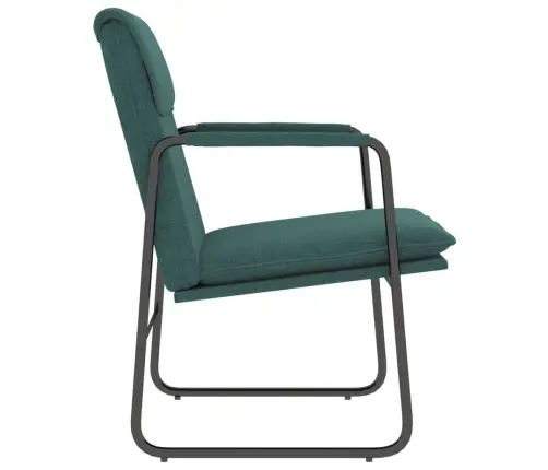 Atpūtas Krēsls, 55X64X80 Cm, Tumši Zaļš Audums Vidaxl