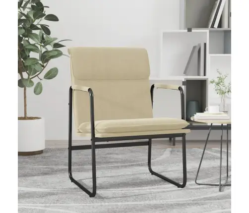 Atpūtas Krēsls, 55X64X80 Cm, Krēmkrāsas Audums Vidaxl