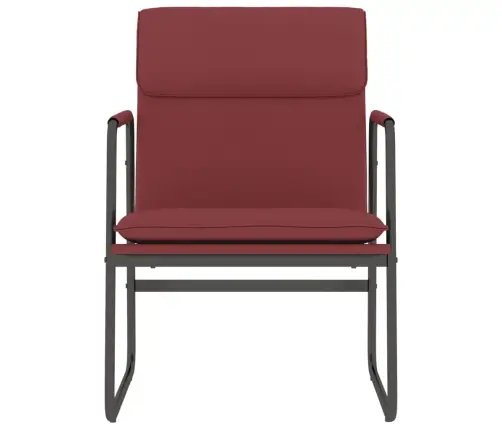 Poilsio Kėdė, Raudonojo Vyno Spalvos, 55X64X80cm Dirbtinė Oda