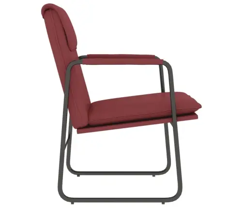 Poilsio Kėdė, Raudonojo Vyno Spalvos, 55X64X80cm Dirbtinė Oda