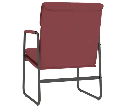 Poilsio Kėdė, Raudonojo Vyno Spalvos, 55X64X80cm Dirbtinė Oda