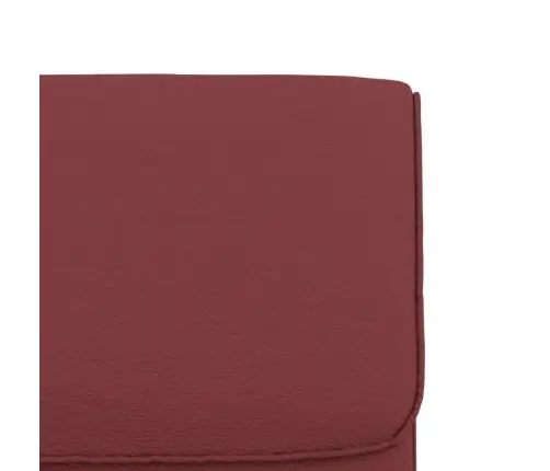 Poilsio Kėdė, Raudonojo Vyno Spalvos, 55X64X80cm Dirbtinė Oda