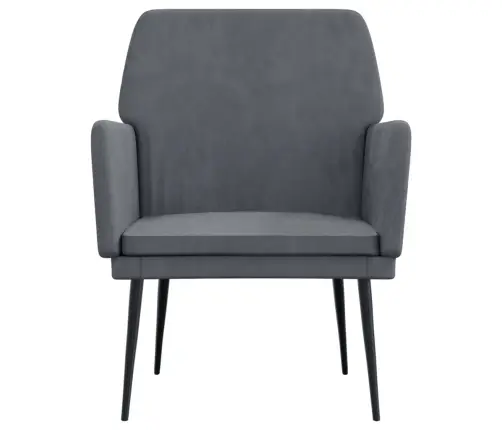 Atpūtas Krēsls, Tumši Pelēks, 62X79X79 Cm, Samts Vidaxl