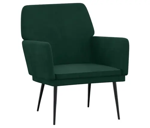 Atpūtas Krēsls, Tumši Zaļš, 62X79X79 Cm, Samts Vidaxl
