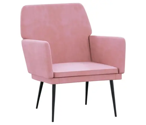 Tugitool, Roosa, 62 X 79 X 79 cm Samet